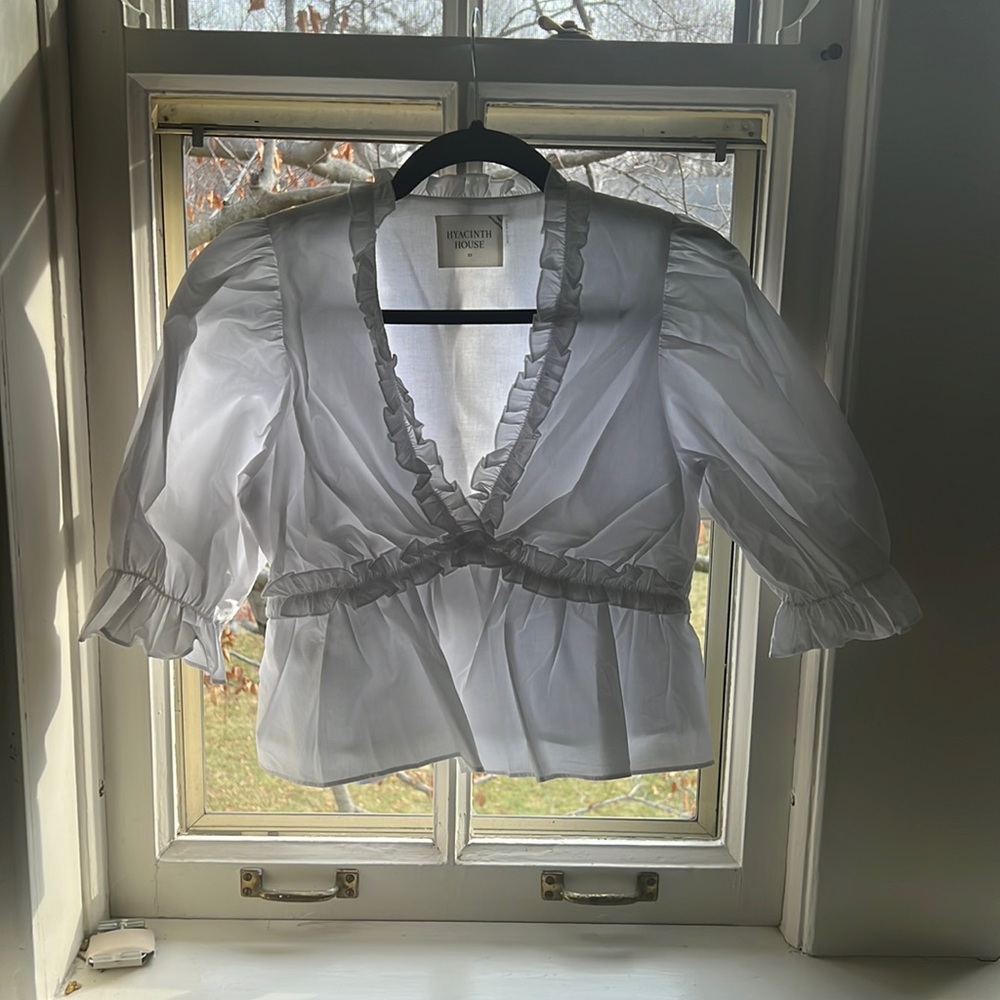 White blouse from Tuckernuck